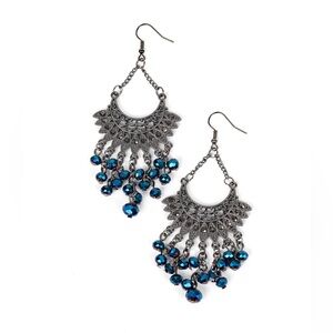 Paparazzi Chromatic Cascade Blue Earrings
